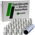 Dpaccessories Chrome M12x1.5 Dpa 34mm Closed End Spline Tuner Lug Nuts Set 20. Fixed Price $84.14.