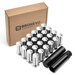 Bronevo 24pc M14x1.5 Spline Lug Nuts With 2 Socket Tools - 2" Long Chrome N.... Fixed Price $50.84.