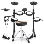Ktaxon Electric Drum Set With Mesh Drum, Cymbals,adjustable Throne,sticks, Pedal. Fixed Price $179.99.