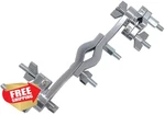 Tuoren Drum Rack Multi Clamp Metal Rotating Dual Cymbal Stand Mount. Fixed Price $54.99.