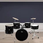 Glarry 5-piece Complete Full Size Pro Adult Drum Set Kit School Band For Gift. Fixed Price $189.99.