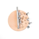 Leathercraft Funtime Tooling Stamp Set - Heavy Duty Heart Star Smiley Flower Sun. Fixed Price $12.99.