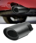 Aociska Universal Car Exhaust Tip,2.5" To 3.3" Stainless Steel Polished Black. Fixed Price $17.75.