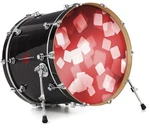 Vinyl Decal Skin For 26" Bass Kick Drum Heads Bokeh Squared Red. Fixed Price $47.95.