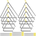 Zeonhak 10 Pack Triangle Instrument, 4, 5, 6, 7, 8 Inch Musical Random Color. Fixed Price $32.54.