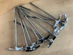 Ludwig 70s 80s 90s Vtg Bass Drum 6 1/8" Tension T-rod Parts Classic Lot Of 12x. Fixed Price $52.00.