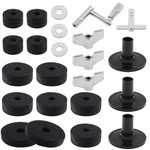 Biaungdo 23 Pcs Cymbal Replacement Accessories Set - Felts, 24 Pieces, Black. Fixed Price $17.37.