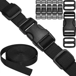3/4" Straps And Buckles Set: 6 Yard Nylon Webbing 0.75 Inch (20 Mm) Wide, P.... Fixed Price $18.36.