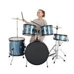 Ktaxon 22'' 5 Piece Complete Adult Drum Set Kit W/ Throne Cymbal Stick Pedal. Fixed Price $199.99.