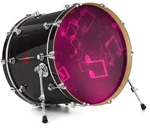 Vinyl Decal Skin For 26" Bass Kick Drum Heads Bokeh Music Hot Pink. Fixed Price $47.95.