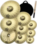 Uluobo Cymbal Pack, Drum Set Cymbals 9 Pieces, Symbols For Drums Gold. Fixed Price $212.41.