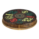 M2 Type Skyndeep, Adinkra Graphic, 14 Dia., 2.5 Collar Drum Head. Fixed Price $100.99.