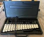 Cb Percussion 25 Note Chrome Bells With Case And Mallets- 6854. Fixed Price $50.00.