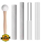 Nuanchu Crystal Singing Bowl Mallet Set, 5pc, Silver. Fixed Price $45.99.