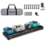 Lekato Guitar Pedal Board, Board With Built-in Power Supply, 19x5.1x1.8 1.. Fixed Price $80.29.