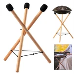 Bibabala Handpan Drum Stand Steel Tongue Bracket Solid Beech Wood Adjustabl. Fixed Price $133.76.