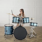 Ktaxon Pack Full Size Complete Adult Drum Set Cymbal Stands, Stool, Pedal. Fixed Price $239.99.