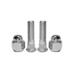 Mysttoo 4pcs M12x1.50 Wheel Lug Stud Nut Set Compatible With M12x1.5, Silver. Fixed Price $13.35.