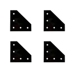4 Pcs/set Surface Anodic Oxidation Black L Shape Corner Bracket Plate 5-hole .... Fixed Price $29.02.