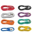 8 Pack Mixed Color 2 Ft Foot 1/4 Guitar To Effect Pedal Studio Rack Patch Cables. Fixed Price $16.00.