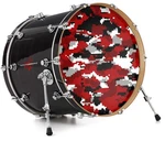 Vinyl Decal Skin For 26" Bass Kick Drum Heads Wraptorcamo Digital Camo Red. Fixed Price $47.95.
