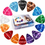 60 Pack Guitar Picks With Organizer Box, Assorted Thickness And Colors. Fixed Price $16.99.