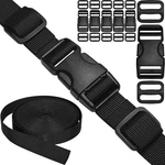 3/4" Straps And Buckles Set: 6 Yard Nylon Webbing 0.75 Inch (20 Mm) Wide, Pack. Fixed Price $14.07.