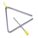 6 Inch Musical Steel Triangle Percussion Instrument With Striker. Fixed Price $13.23.