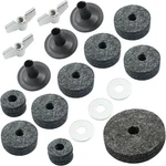 Piutouyar 18 Pcs Grey Cymbal Replacement Accessories Set, Stand. Fixed Price $11.75.