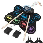 Electronic Drum Set, Marrilley 9 Practice Pad With Headphone Jack, Roll-.... Fixed Price $57.00.
