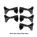 Fleor 2x3 5-string Bass Tuning Pegs Tuners Sealed Machine Heads Black Set. Fixed Price $24.99.
