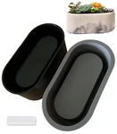 Osilifen Bigger Oval Silicone Planter Mold, Shape 7 X 3.3 Oval, Grey. Fixed Price $24.99.