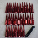 Red 32 Pcs Jdmspeed Set Spike Lug Nuts 9/16" For Dodge Ram 2500 3500 1994-2011. Fixed Price $57.97.