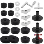 Biaungdo 23 Pcs Cymbal Replacement Accessories Set - Felts, Hi 24 Pieces Black. Fixed Price $17.30.