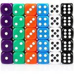 Dice Set 30pcs - 6 Sided 16mm Colours Spot Game For Smoother Rolli.... Fixed Price $13.23.