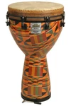 Remo Key Tuned Djembe 14" Diameter, 25" Height In Fabric Kintekloth. Fixed Price $469.95.