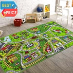 Car Rugs For Kids,train And City Rug,road Rug,non Slip Mat Kids,washable. Fixed Price $28.68.