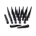 24pcs 14x2 Black Cone/conical Bulge Seat Wheel Spike Lug Nuts With 1 Socket K.... Fixed Price $45.99.