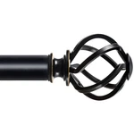 Kamanina Black Curtain Rods For Windows 72 To 144 Inches (6-12ft), 1 Inch Hea.... Fixed Price $41.73.