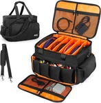 Gig Band Cable File Bag With Adjustable Dividers Dj For Cables, Cords,dj. Fixed Price $60.99.