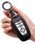 Yonufi For Ford Key Fob Cover Leather Case 10.57 Cubic Inches, Black. Fixed Price $30.93.