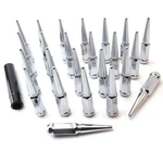 M14 X 1.5 Chrome Cone Seat Wheel Spike Lug Nuts, 24 Pieces With Socket Key, M.... Fixed Price $79.55.
