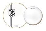 Aquarian - Brbd22 22" Buddy Rich Monogrammed White Gloss Bass Drum Head. Fixed Price $63.73.