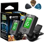 Brotou Guitar Tuner Clip On With Capo For Guitar, Bass, Violin, Jt-01. Fixed Price $16.84.