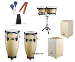 Tycoon Percussion Set, Cajons, Congas, Bongos - Classrooms, Drum Circles. Fixed Price $1299.99.