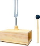 528 Hz Tuning Fork With Resonance Box, Aluminum Alloy, Wooden Speaker, Ideal For. Fixed Price $34.77.