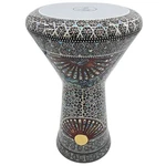 Egyptian Rainbow Sombaty Gawharet El Fan 18.5" Darbuka W/ Blue Mother Of Pearl. Fixed Price $419.00.