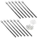 Drum Set Hardware 12-pack Stainless Steel Tight Screw Tension Rods For P.... Fixed Price $22.39.