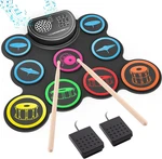 Electronic Drum Set, 9-drum Practice Pad With Headphone Jack, Roll-up Kit M. Fixed Price $100.99.