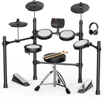 Aijoy Electric Drum Set For Beginners & Adults, Quiet Mesh Pads Digital Kit. Fixed Price $396.19.